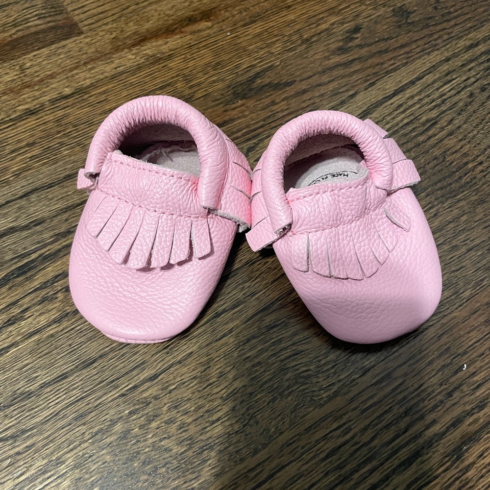 Size 2 Pink Moccasins
